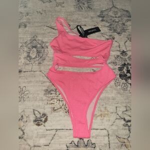 High Thigh Cut Out One Piece Swim